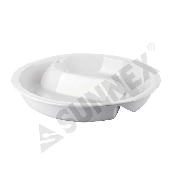 Фарфоровая 2 дивизионная продовольственная кастрюля